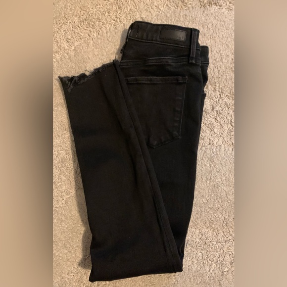 Abercrombie & Fitch High Rise Super Skinny Ankle Denim Size 27 Color Black Wash - Picture 4 of 5